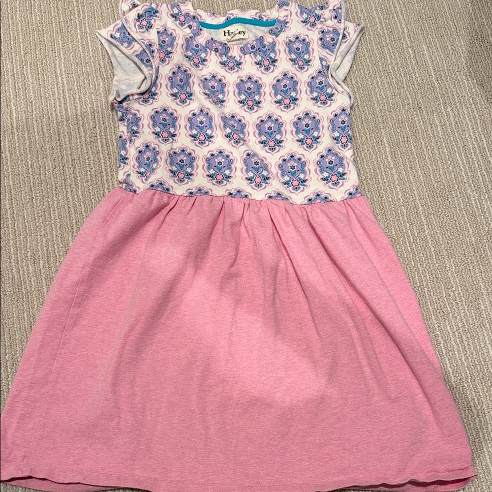 Hatley Pink and Blue Patterned Kids Dress